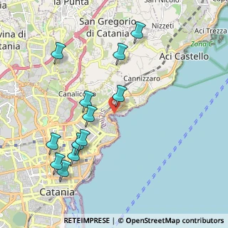 Mappa Via Vincenzo de Cristoforo, 95126 Catania CT, Italia (2.45333)