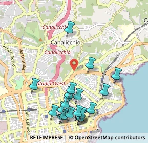 Mappa Via S. Caboto, 95126 Catania CT, Italia (1.3175)
