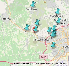Mappa Via Rosolino Pilo, 95040 Motta Sant'Anastasia CT, Italia (4.30833)