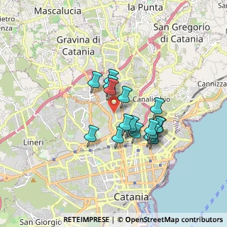Mappa Presso la Clinica Morgagni a Catania -, 95125 Catania CT, Italia (1.46667)
