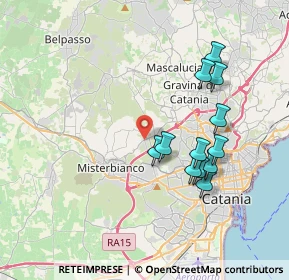 Mappa VIA STRADA PER SAN GIOVANNI GALERMO, 95045 Misterbianco CT, Italia (3.99833)