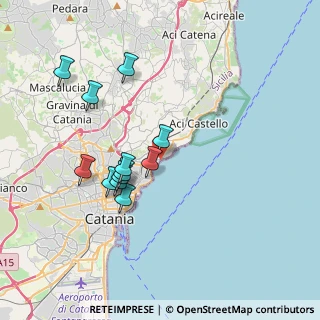 Mappa Via Privata Dei Villini Sul Mare, 95126 Catania CT, Italia (3.80083)