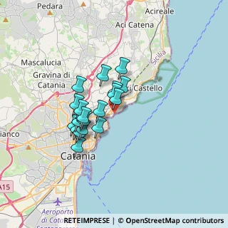 Mappa Via Privata Dei Villini Sul Mare, 95126 Catania CT, Italia (2.86105)