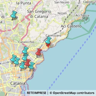 Mappa Via Privata Dei Villini Sul Mare, 95126 Catania CT, Italia (3.07364)