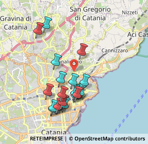 Mappa Via del Canalicchio, 95126 Catania CT, Italia (2.036)