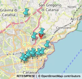 Mappa Via del Canalicchio, 95126 Catania CT, Italia (2.11583)