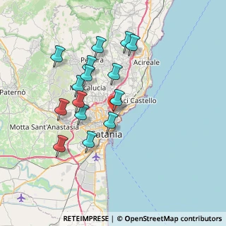 Mappa Via del Canalicchio, 95126 Catania CT, Italia (7.704)