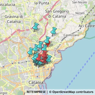 Mappa Via del Canalicchio, 95126 Catania CT, Italia (1.7345)