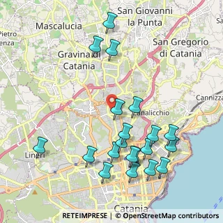 Mappa Via Vincenzo Archifel, 95125 Catania CT, Italia (2.5565)