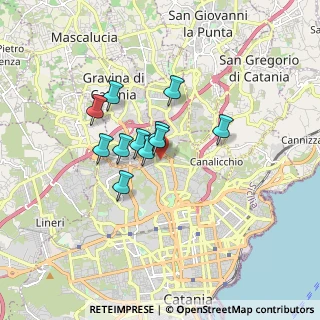 Mappa Via Vincenzo Archifel, 95125 Catania CT, Italia (1.33727)