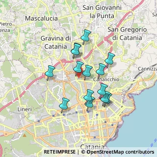 Mappa Via Vincenzo Archifel, 95125 Catania CT, Italia (1.63571)