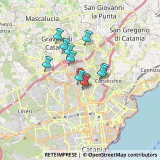 Mappa Via Vincenzo Archifel, 95125 Catania CT, Italia (1.39545)