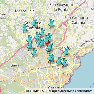 Mappa Via Vincenzo Archifel, 95125 Catania CT, Italia (1.6175)