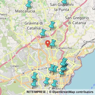 Mappa Via Vincenzo Archifel, 95125 Catania CT, Italia (3.03875)