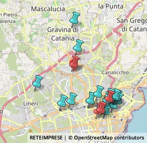 Mappa Via Madonna di Fatima, 95030 Gravina di Catania CT, Italia (2.599)