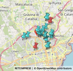 Mappa Via Madonna di Fatima, 95030 Gravina di Catania CT, Italia (1.318)