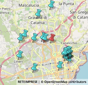 Mappa Via Madonna di Fatima, 95030 Gravina di Catania CT, Italia (2.329)