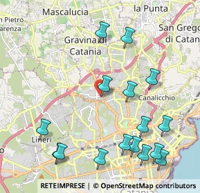 Mappa Via Madonna di Fatima, 95030 Gravina di Catania CT, Italia (2.80688)