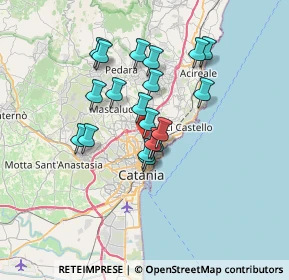 Mappa Viale Mediterraneo, 95030 Canalicchio CT, Italia (6.12632)