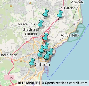 Mappa Viale Mediterraneo, 95030 Canalicchio CT, Italia (3.32909)