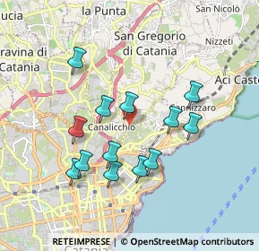 Mappa Via Nuovalucello 154 e, 95126 Catania CT, Italia (1.88077)