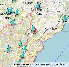 Mappa Via Nuovalucello 154 e, 95126 Catania CT, Italia (3.46067)