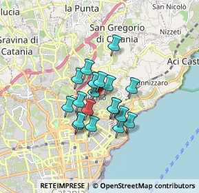 Mappa Via XX Settembre, 95027 Catania CT, Italia (1.2455)