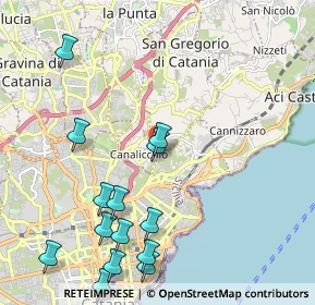 Mappa Via XX Settembre, 95027 Catania CT, Italia (2.84786)