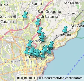 Mappa Via XX Settembre, 95027 Catania CT, Italia (1.67947)