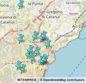 Mappa Via XX Settembre, 95027 Catania CT, Italia (2.18438)