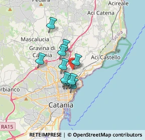 Mappa Via XX Settembre, 95027 Catania CT, Italia (2.54364)