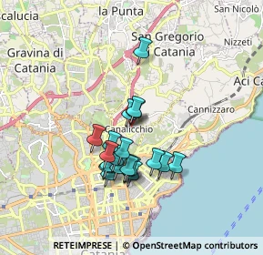Mappa Via Giorgio Almirante, 95030 Canalicchio CT, Italia (1.5865)