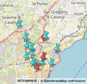 Mappa Via Giorgio Almirante, 95030 Canalicchio CT, Italia (2.22214)