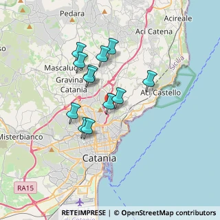 Mappa Via Giorgio Almirante, 95030 Catania CT, Italia (3.21083)
