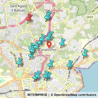 Mappa Via Giorgio Almirante, 95030 Catania CT, Italia (1.15)