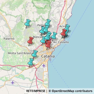 Mappa Via F.lli Mazzaglia, 95125 Catania CT, Italia (6.08706)