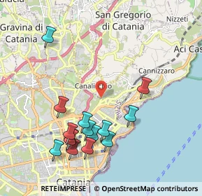 Mappa Tremestieri Etneo, 95126 Catania CT, Italia (2.412)