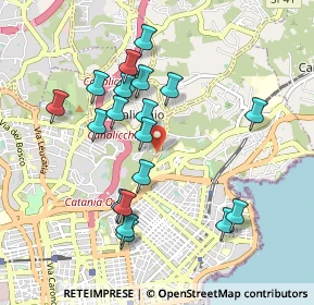 Mappa Tremestieri Etneo, 95126 Catania CT, Italia (1.023)