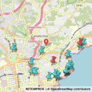 Mappa Tremestieri Etneo, 95126 Catania CT, Italia (1.672)