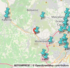 Mappa SP 229 Ctr. Pantano Casazze, 95032 Belpasso CT, Italia (6.9995)