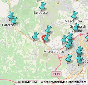 Mappa SP 229 Ctr. Pantano Casazze, 95032 Belpasso CT, Italia (5.7635)