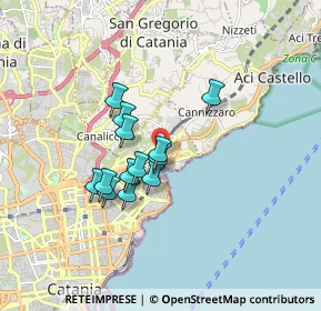 Mappa Via Argo, 95126 Catania CT, Italia (1.45692)