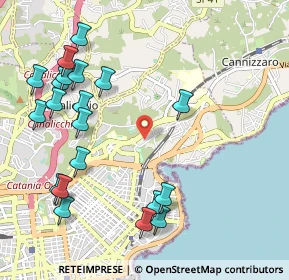Mappa Via Ebe, 95126 Catania CT, Italia (1.391)