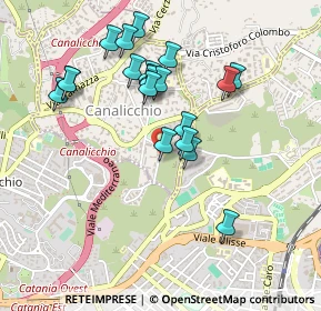 Mappa Via del Parco, 95030 Catania CT, Italia (0.495)