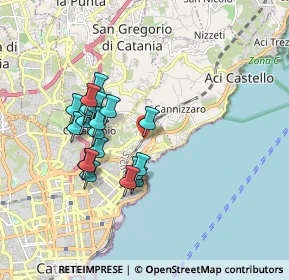 Mappa Via della Felce, 95126 Catania CT, Italia (1.764)