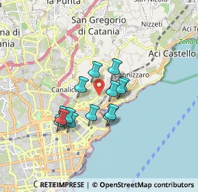 Mappa Viale Giuseppe Lainò, 95126 Catania CT, Italia (1.44643)