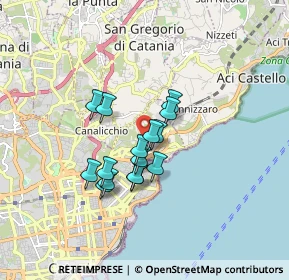 Mappa Viale Giuseppe Lainò, 95126 Catania CT, Italia (1.38733)