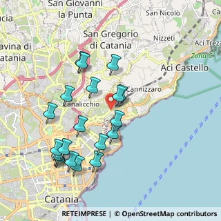 Mappa Viale Giuseppe Lainò, 95126 Catania CT, Italia (2.255)
