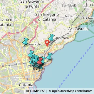 Mappa Viale Giuseppe Lainò, 95126 Catania CT, Italia (2.2615)