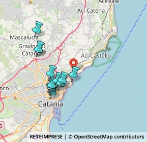 Mappa Via Glauco, 95126 Catania CT, Italia (3.75333)